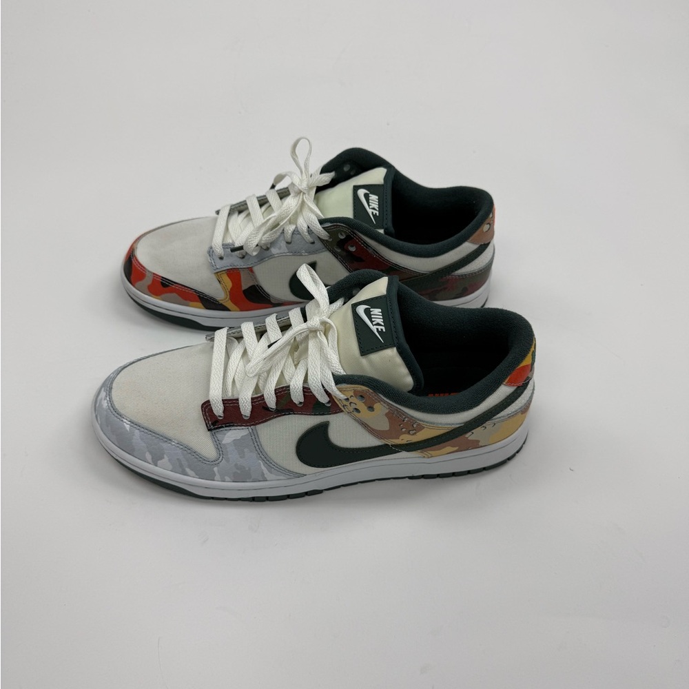 Nike Dunk Low Sail Multi Camo Sneakers